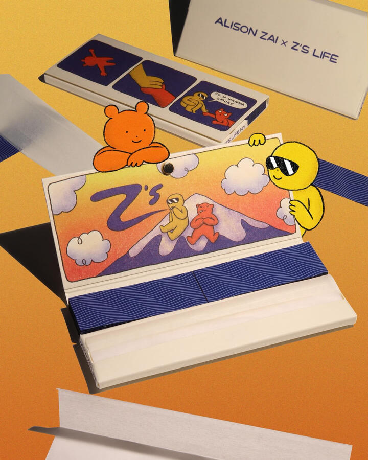 Z&#39;s LIFE x ALISON ZAI ZBOOK ROLLING PAPERS WITH FILTERS